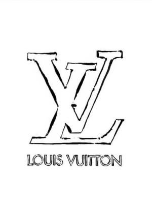 Marka boyama sayfası,  coloring page, Louis Vuitton Logosu, 