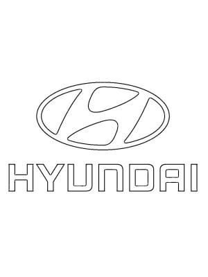 Marka boyama sayfası,  coloring page, Hyundai Logosu, 