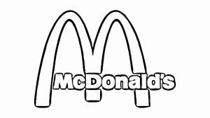 Marka boyama sayfası,  coloring page, McDonald’s Logosu, 