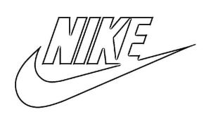 Marka boyama sayfası,  coloring page, Nike Logosu, 