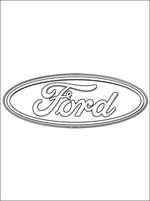 Marka boyama sayfası,  coloring page, Ford Logosu, 