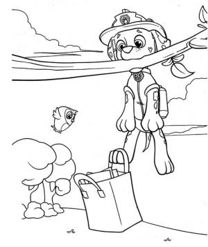 Marshall Paw Patrol boyama sayfası,  coloring page, Marshall Paw Patrol ücretsiz, 