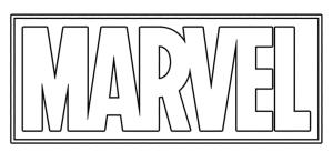 Marvel boyama sayfası,  coloring page, Marvel’ı çiz logosu, 