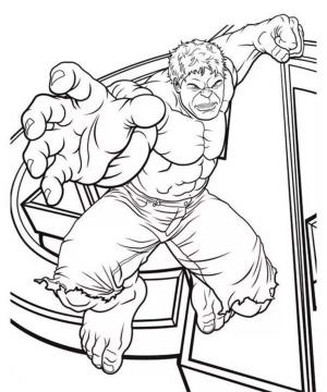 Marvel boyama sayfası,  coloring page, Öfkeli Hulk, 