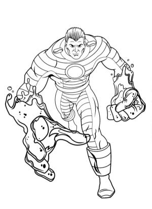 Marvel boyama sayfası,  coloring page, Marvel Evreninin Kum Adamı, 