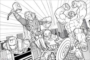 Marvel boyama sayfası,  coloring page, Marvel Evreninin Süper Kahramanları, 