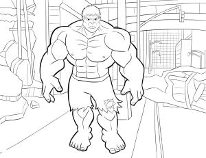 Marvel boyama sayfası,  coloring page, Hulk’u kızdırmamak daha iyi, 