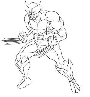 Marvel boyama sayfası,  coloring page, Korkusuz Logan, 