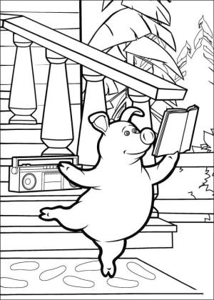 Maşa ile Koca Ayı boyama sayfası,  coloring page, Maşa ve Ayı’dan Rosie, 