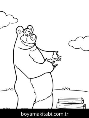 Maşa ile Koca Ayı Boyama