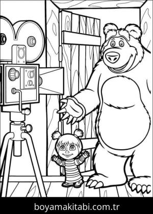 Maşa ile Koca Ayı Boyama