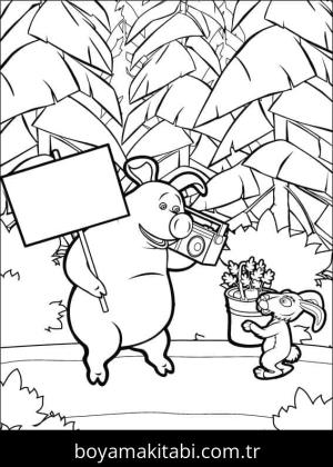 Maşa ile Koca Ayı Boyama