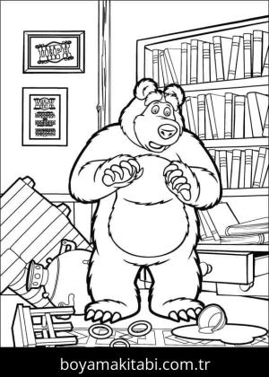 Maşa ile Koca Ayı Boyama