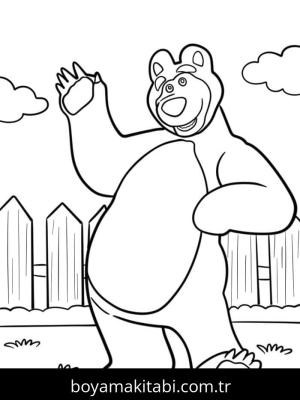 Maşa ile Koca Ayı Boyama