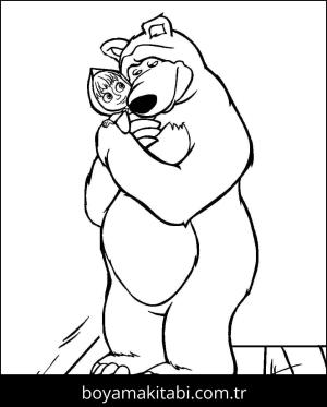 Maşa ile Koca Ayı Boyama