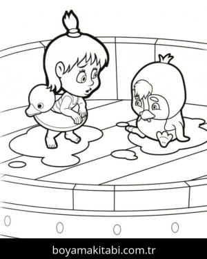 Maşa ile Koca Ayı Boyama