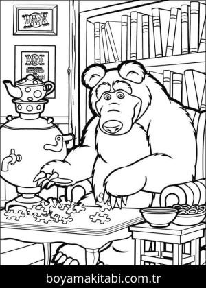 Maşa ile Koca Ayı Boyama