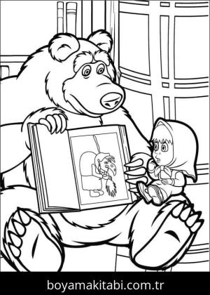 Maşa ile Koca Ayı Boyama