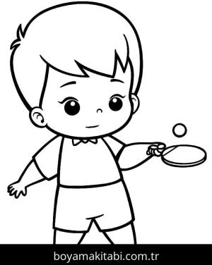 Masa Tenisi boyama sayfası – ücretsiz yazdır, boyama etkinliği