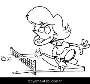 Masa Tenisi boyama sayfası – ücretsiz yazdır, boyama etkinliği