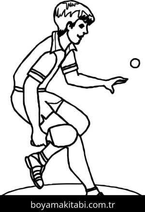 Masa Tenisi boyama sayfası – yaratıcılık, eğlenceli etkinlik