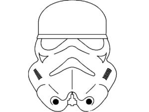 Maske boyama sayfası,  coloring page, Stormtrooper maskesi, 