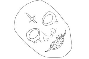 Maske boyama sayfası,  coloring page, Maskeler boyama sayfası., 