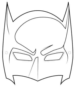 Maske boyama sayfası,  coloring page, Batman maskesi., 