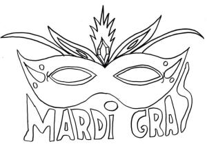 Maske boyama sayfası,  coloring page, Karnaval maskesi, 