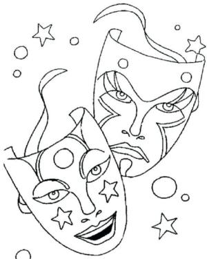 Maske boyama sayfası,  coloring page, Maskeli balo maskeleri, 