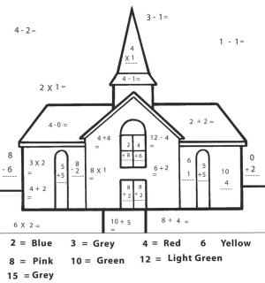 Matematik boyama sayfası,  coloring page, Ev matematik, 