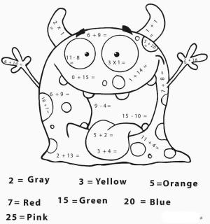 Matematik boyama sayfası,  coloring page, Cadılar Bayramı Matematik, 