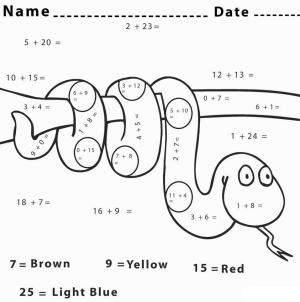 Matematik boyama sayfası,  coloring page, Ücretsiz Matematik Toplama Resim, 