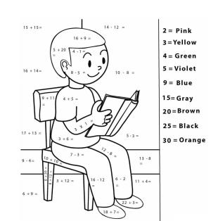 Matematik boyama sayfası,  coloring page, Matematik Seviyorum, 