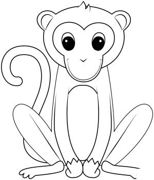 Maymun boyama sayfası, Monkey coloring page, , monkeys monkey 