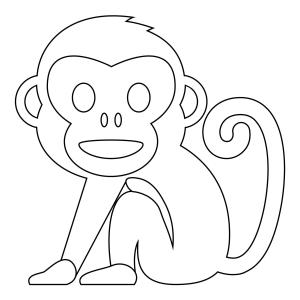 Maymun boyama sayfası, Monkey coloring page, , monkeys monkey 