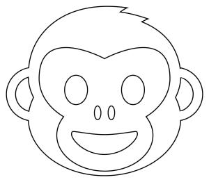 Maymun boyama sayfası, Monkey coloring page, , monkeys monkey face 