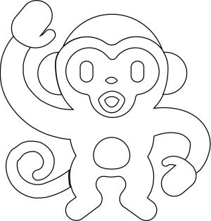 Maymun boyama sayfası, Monkey coloring page, , monkeys monkey emoji 