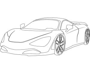 McLaren boyama sayfası,  coloring page, McLaren 720S ücretsiz çizim, 