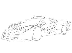 McLaren boyama sayfası,  coloring page, Mclaren F1 çizimi, 