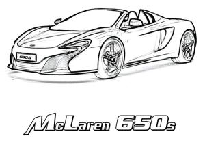 McLaren boyama sayfası,  coloring page, McLaren 650S ücretsiz çizim, 