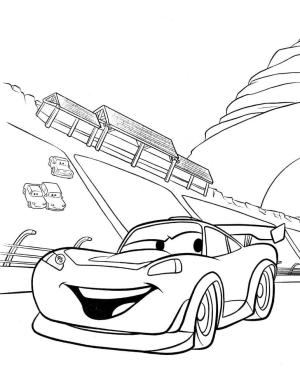 Şimşek Mcqueen boyama sayfası,  coloring page, Kibirli Şimşek McQueen, 