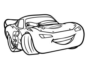 Şimşek Mcqueen boyama sayfası,  coloring page, Disney arabaları Şimşek McQueen çiz, 