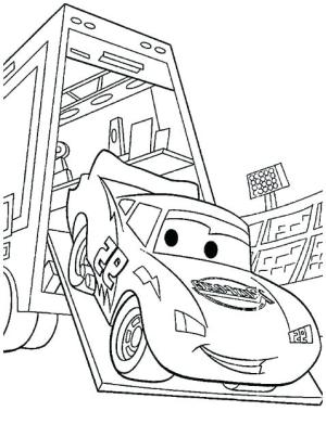 Şimşek Mcqueen boyama sayfası,  coloring page, McQueen Kamyondan Çıkıyor, 