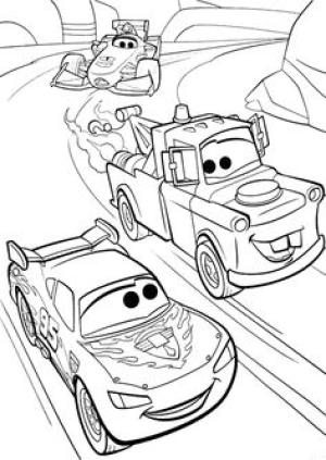 Şimşek Mcqueen boyama sayfası,  coloring page, McQueen Maddeyle Yarış, 