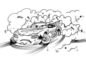 Şimşek Mcqueen boyama sayfası,  coloring page, Zavallı Şimşek McQueen, 