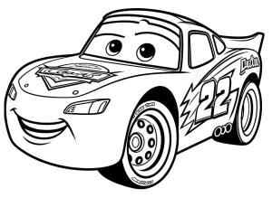 Şimşek Mcqueen boyama sayfası,  coloring page, Şirin Şimşek McQueen Resmi, 