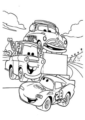 Şimşek Mcqueen boyama sayfası,  coloring page, Aydınlatma McQueen ve Ekibi, 