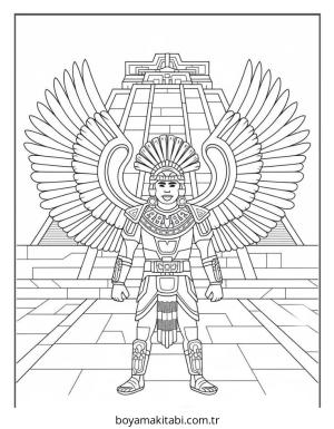 Melek boyama sayfası – okul öncesi, evde etkinlik