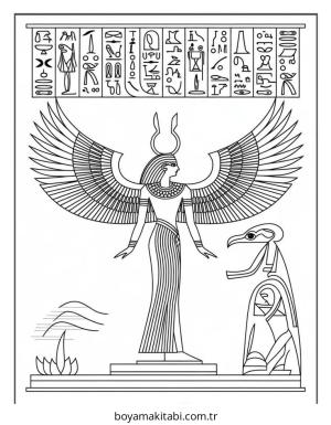 Melek boyama sayfası – çocuk aktivitesi, PDF indir